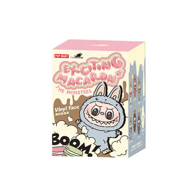POPMARTS 本物のラブブモンスター ワクワクするマカロン ブラインドボックス フィギュア プルーシュ人形 可愛いおもちゃ ミステリーボックス