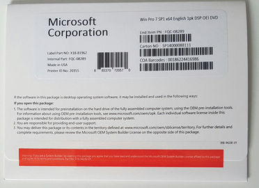 元のWindows 7の専門家免許証のキー32/64ビット英語