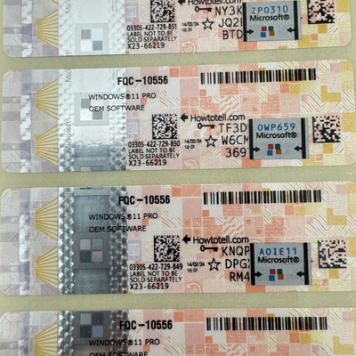 新しいWin 11 Pro OEMステッカー 100%オンラインアクティベーション