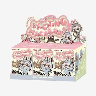 オリジナル オリジナル ポップマート ラブーブ モンスター ワクワクする マカロンの座席 ブラインドボックス フィギュア プルーシュ人形 可愛いおもちゃ ミステリーボックス
