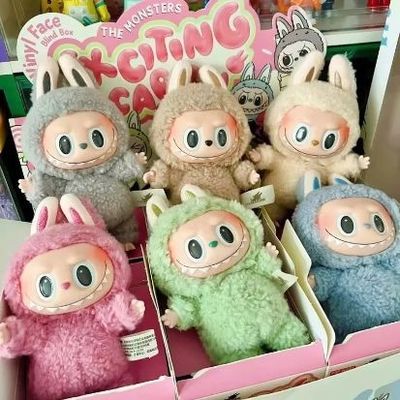 オリジナル オリジナル ポップマート ラブーブ モンスター ワクワクする マカロンの座席 ブラインドボックス フィギュア プルーシュ人形 可愛いおもちゃ ミステリーボックス