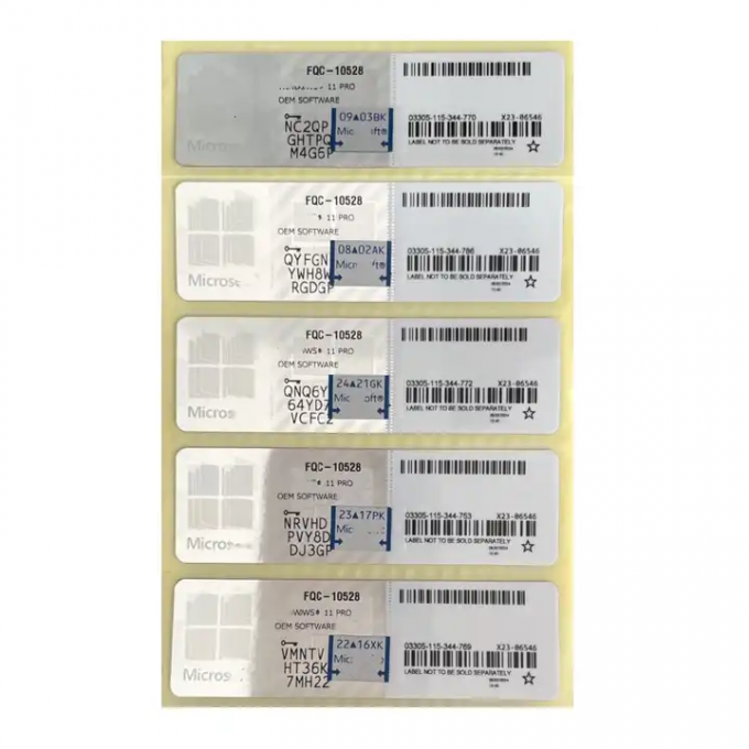 Win 11 プロキーオンラインアクティベーション Win 11 プロフェッショナルOEMライセンス COAステッカー 0